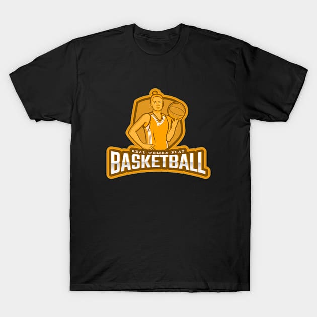 Real Women Pay Basketball T-Shirt by poc98